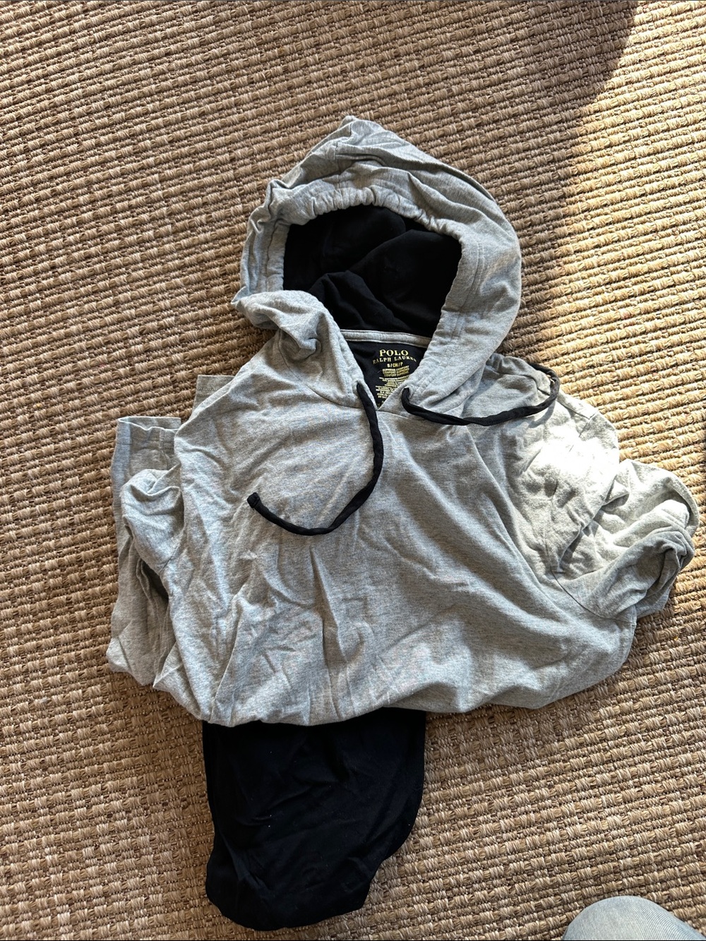 Polo by Ralph Lauren Gray Hoodie with Black Interior